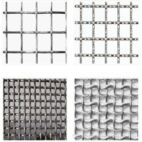 304 Edelstahl Crimped Wire Mesh Vibrationsnetz